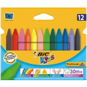 Bic Pochette de 12 crayons de couleur Plastidecor Triangle