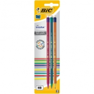 Bic Lot de 3 crayons de bois Evolution HB