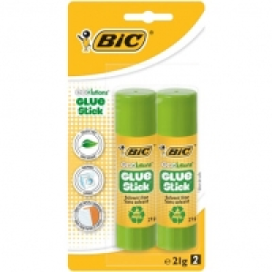Bic Lot de 2 b&acirc;tons de colle Glue Stick 21g