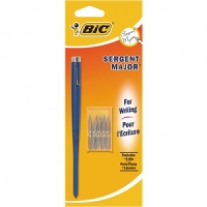 Bic Porte-plume Sergent Major + 6 plumes - coloris bleu