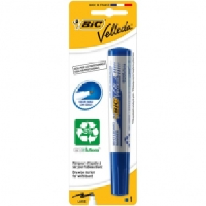 Bic Marqueur effacable Velleda pointe large - bleu