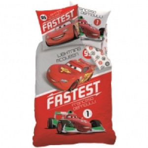 Parure housse de couette coton CARS FASTEST