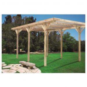 Carport bois / 15,71 m&sup2;