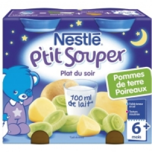 NestlÉ PTIT SOUPER Pommes De Terre - Poireaux Dès 6 mois 200g X 2