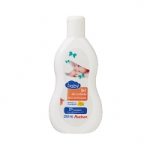 Auchan Baby Lait De Toilette Flacon Capsule 250mL