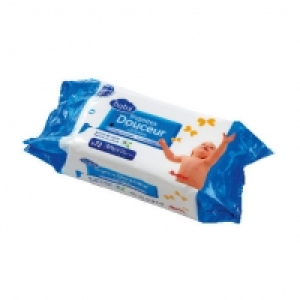 Auchan Baby Lingettes Bébé Douceur, Recharge X 72