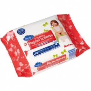 Auchan Baby Papier Toilette Lingette, Recharge X 60
