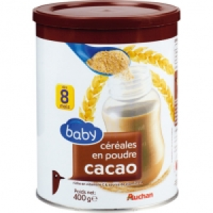 Auchan Baby Boîte Céréales Cacao Dès 8 mois 500g