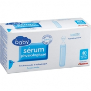 Auchan Baby Sérum Physiologique 5mL Flacon Capsule X 40