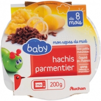 Auchan Auchan Baby Assiette Hachis Parmentier Dès 8 mois 200g