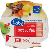 Auchan Auchan Baby Assiette Pot Au Feu Dès 18 mois 260g