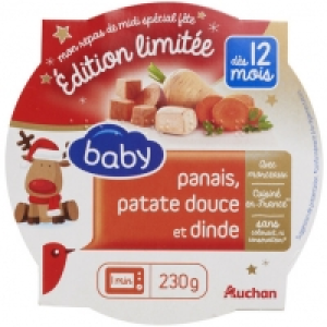 Auchan Auchan Baby Assiette Légumes Dinde - Spécial Noël Dès 12 mois 230g