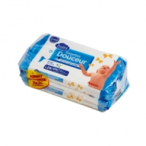 Auchan Baby Lingettes Douceur Étui De Voyage 3 paquets de 24 lingettes