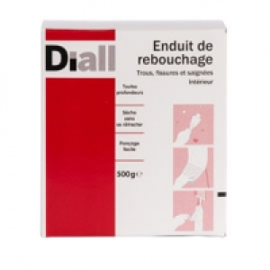 Enduit de rebouchage 500 g 2.40 €