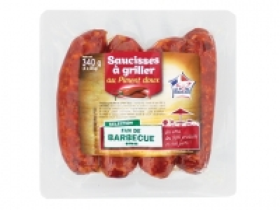 Saucisses &agrave; griller au piment doux