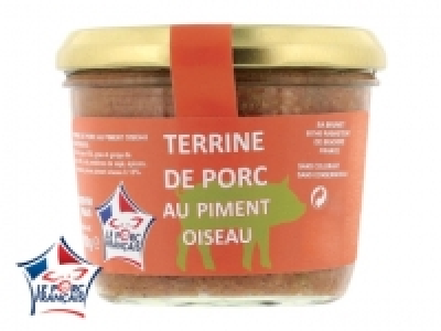 Terrine de foie de volaille ou de porc au piment oiseau