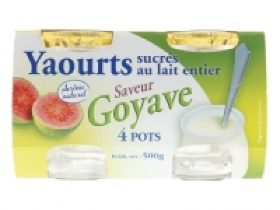 4 yaourts &agrave; la goyave