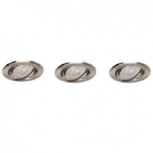 3 spots LED à encastrer chromé 5,3W 19.95 €