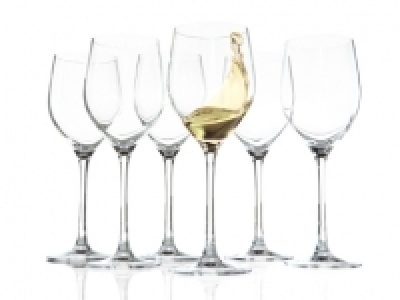 6 verres à vin blanc