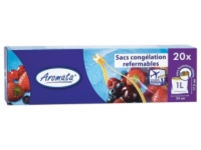 20 sacs cong&eacute;lation avec fermeture zipp&eacute;e