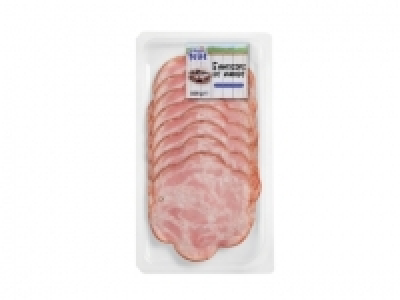 Saucisses de viande ou carrée de porc cuit en tranches