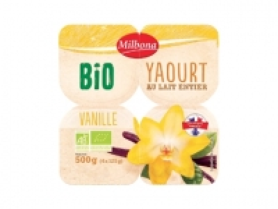 4 yaourts saveur vanille bio