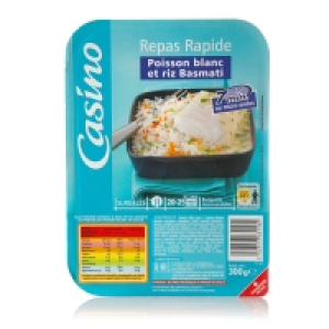 Poisson blanc en sauce et riz 300g 2.90 €