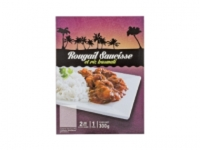 Rougail saucisse ou poulet curry coco et riz basmati