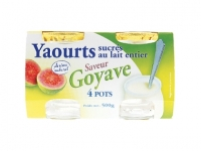 4 yaourts à la goyave