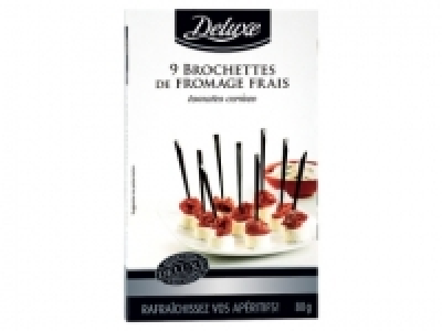 9 brochettes de fromage frais 1.89 €