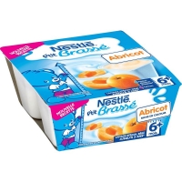 Spar Nestle Ptit brassé - Abricot - Dès 6 mois 4x100g