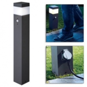 Potelet ext&eacute;rieur &agrave; d&eacute;tection Bellatrix gris - E14 64.95&nbsp;&euro;