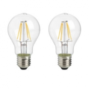 Castorama Diall 2 Ampoules LED filament E27 Standard 4W=40W Blanc chaud
