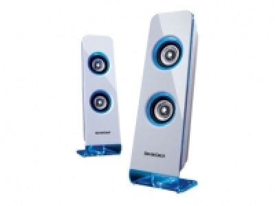 2 enceintes avec &eacute;clairage commutable