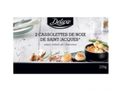 2 cassolettes de noix de Saint-Jacques sauce cr&eacute;m&eacute;e au Sauternes