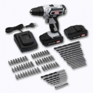 Coffret perceuse sans fil et 71 accessoires 59.99 €