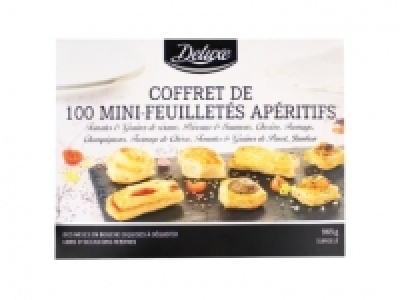 Coffret de 100 mini feuilletés apéritifs 4.99 €