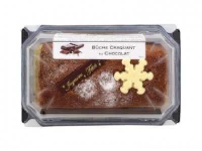 B&ucirc;che craquant au chocolat