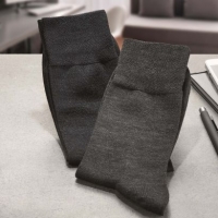 Aldi Enrico Mori® Lot de 2 paires de chaussettes en laine et soie