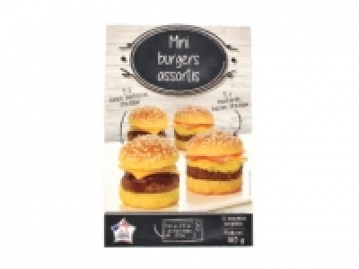10 mini burgers 3.99 €