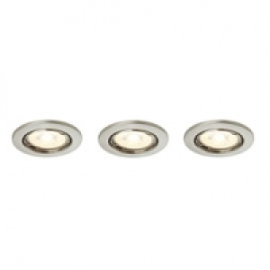 3 spots LED à encastrer chromé 5,3W 19.95 €