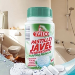 40 Tablettes javel parfumées 1.99 €