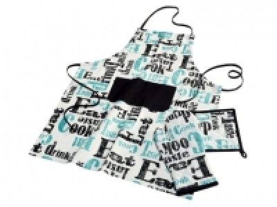 Tablier, manique et gant de cuisine