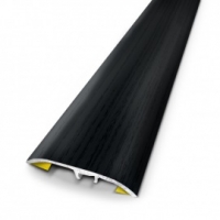 Castorama  Barre de seuil universel métal chêne noir 83 x 3,7 cm