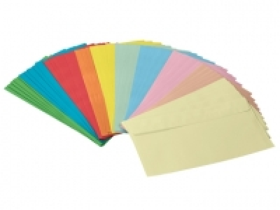 50 enveloppes de couleur