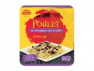 Poulet aux champignons noirs et nouilles