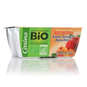 Purée de fruits - Pomme abricot - Sans sucre ajoutés - Biologique 4x95 2.60 €