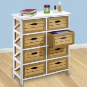 Commode en bois 8 tiroirs 49.99 €