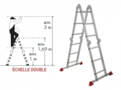 Echelle multifonction 4 x 3 marches