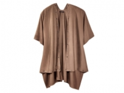 Poncho en su&eacute;dine